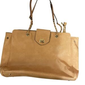 large chain handle shoulder bag or travel bag 17.5x13